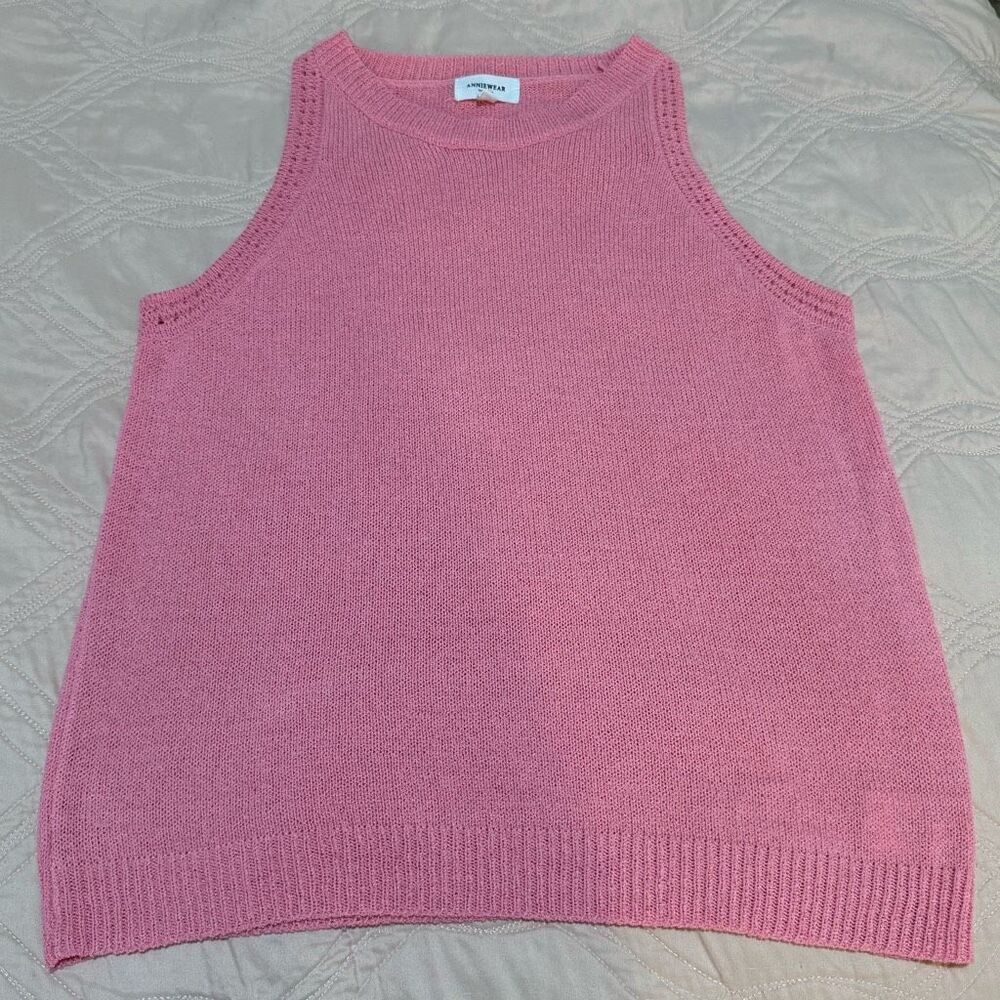 Pinkblush Knit Maternity Cutaway Tank L